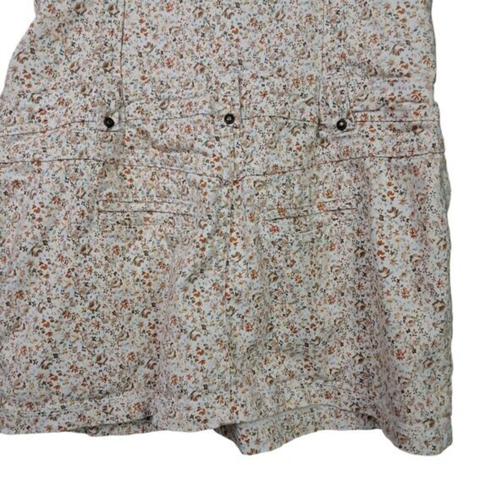 Blanco Denim Dress Womens Large Dixie Floral Cream Pockets Stretch Spain Sporty‎ - Picture 6 of 13